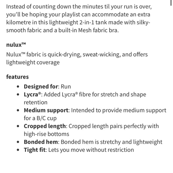 Lululemon Break Free Tank *Nulux - Picture 9 of 10